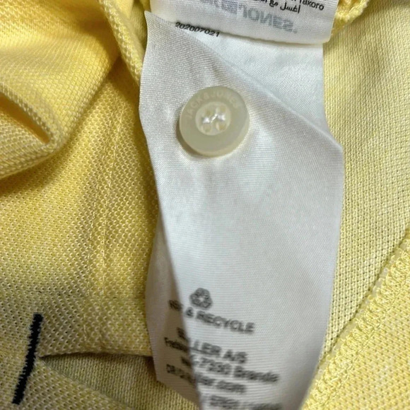 Jack & Jones men polo shirt XXL ,yellow cotton, short sleeve,golf  shirt . NWT - Picture 12 of 17